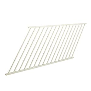 Al13 Home Traditional Railing 40 in. H x 6 ft. W Matte White Aluminum Adjustable Stair Railing Panel