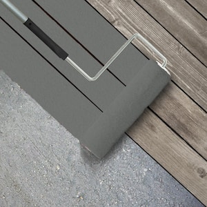 5 gal. #PPU25-17 Euro Gray Textured Low-Lustre Enamel Interior/Exterior Porch and Patio Anti-Slip Floor Paint