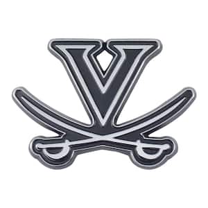 NCAA University of Virginia 3 in. x 3 in. Chrome Emblem