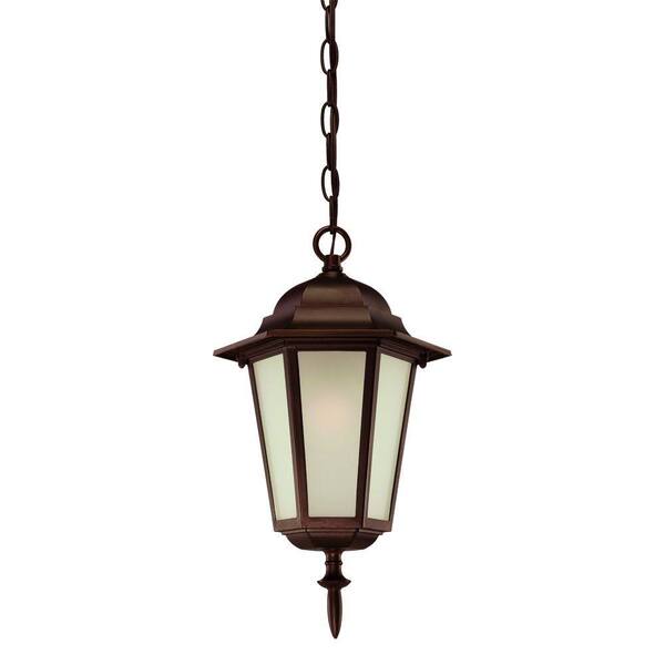 Acclaim Lighting Camelot Collection 1-Light Architectural Bronze Outdoor Hanging Light Fixture