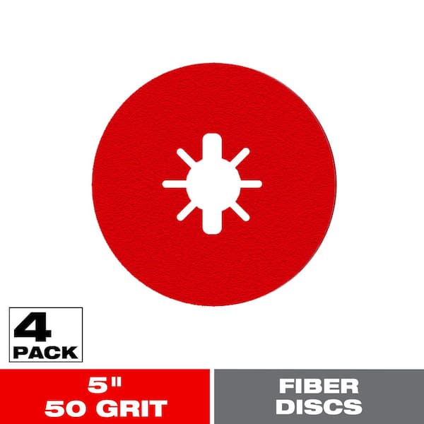DIABLO 5 in. 50-Grit Fiber Disc (4-Pack)