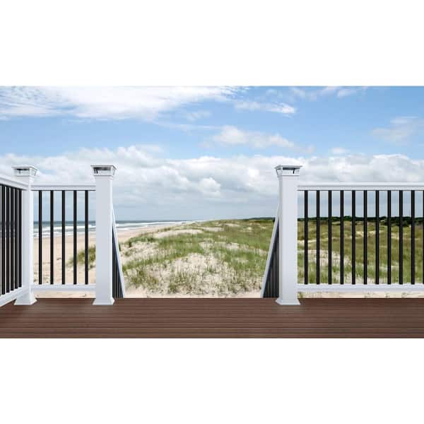 26 in. x 0.75 in. Aluminum Black Square Baluster (15-Pack)