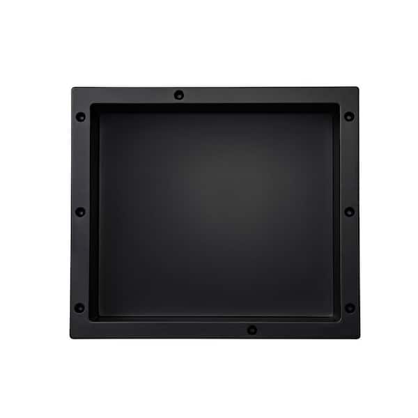 WOODBRIDGE 16 in. W x 14 in. H x 4 in. D Standard Single Shower Niche in Black
