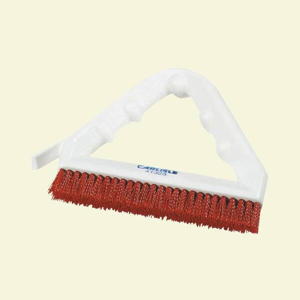 Carlisle 9 in. Nylon Red Tile and Grout Brush (Case of 12)