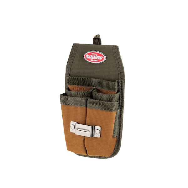 BUCKET BOSS Four Barrel Sheath Tool Belt Pouch with FlapFit 54184