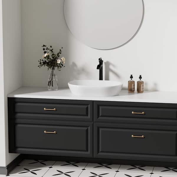 Single Hole Single Handle Bathroom Vessel Sink Faucet in Oil Rubbed Bronze