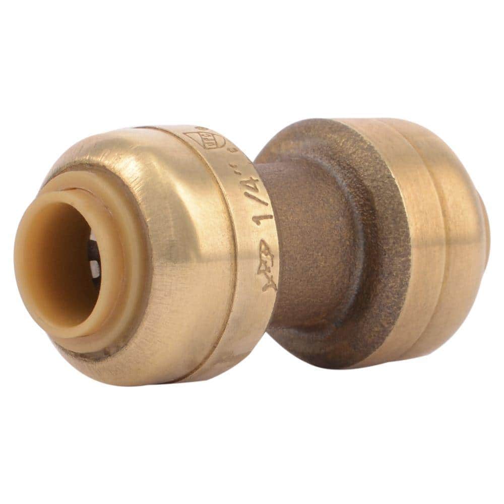 1/4 in. (3/8 in. O.D.) Push-to-Connect Brass Coupling Fitting price history on PriceWatchPro