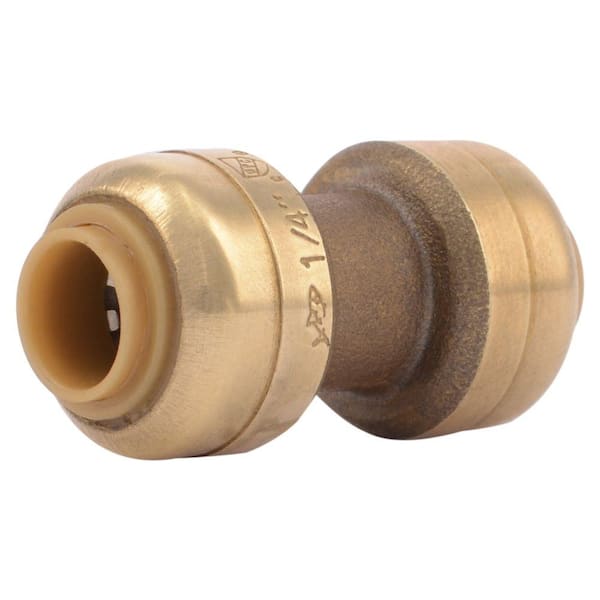 SharkBite 1/4 in. (3/8 in. O.D.) Push-to-Connect Brass Coupling Fitting