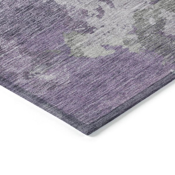 Chantille Machine Washable Indoor/Outdoor Abstract ACN1991 Purple 2 ft. 3 in. x 7 ft. 6 in. Runner Rug