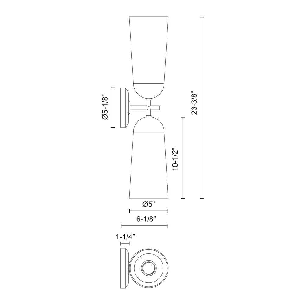 White and Clear Glass Steel Vanity Light with Wood Backplate