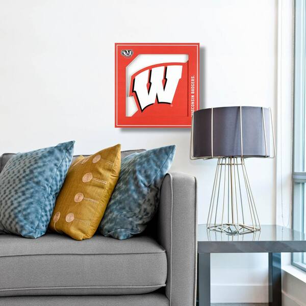 NCAA Wisconsin Badgers 3D Logo Series Wall Art - 12x12 2507064