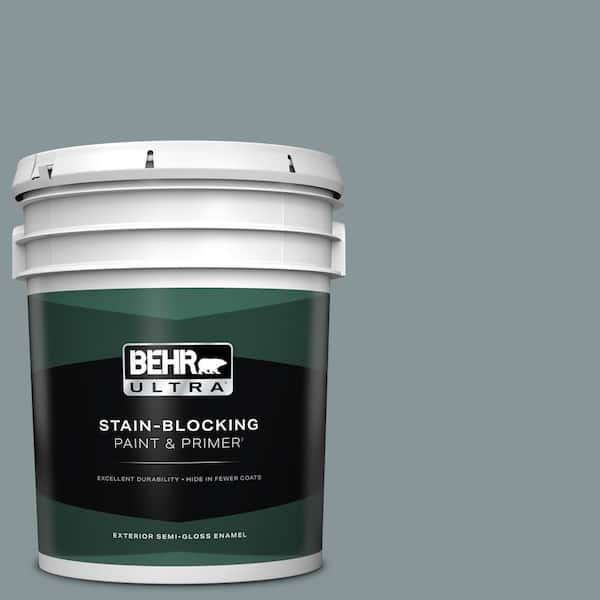 BEHR ULTRA 5 gal. #PPU12-15 Atmospheric Semi-Gloss Enamel Exterior Paint & Primer