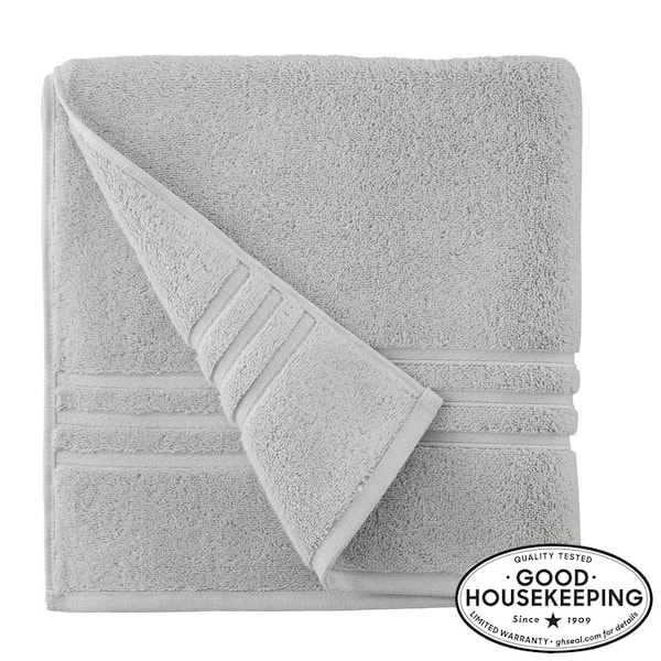 Rocklane 10-Piece Dark Grey Dobby Solid Cotton Bath Towel Set 5865T7K248 -  The Home Depot