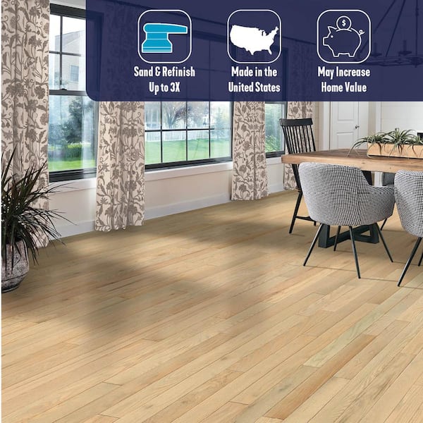 Plano Light Warmth Red Oak 3/4 in. T x 3-1/4 in. W Smooth Solid Hardwood Flooring (22 sq.ft./ctn)