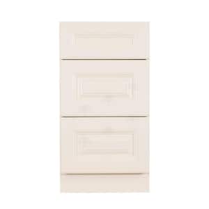 Oxford Assembled 15 in. x 21 in. x 32 in. Bath Vanity Drawer Base Cabinet with 3 Drawers in Creamy White