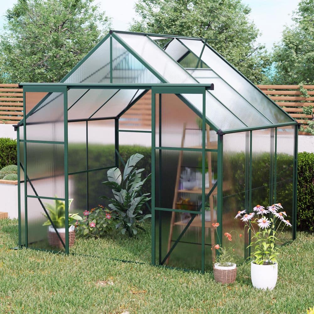 Mondawe 96 in. W x 74 in. D x 90 in. H Polycarbonate Green Double