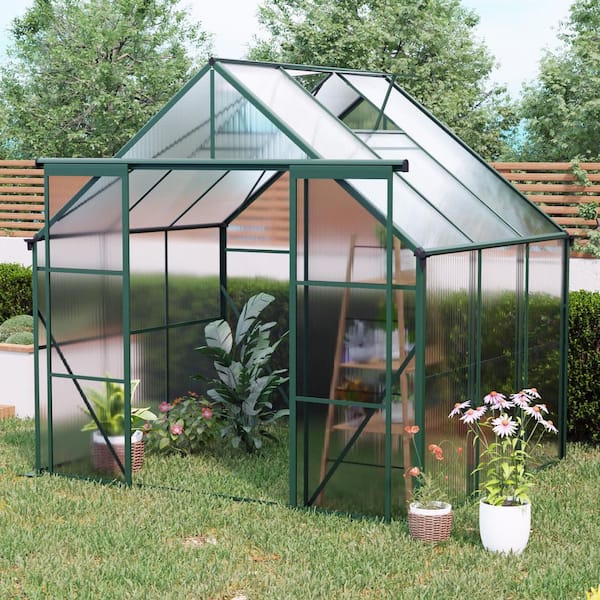 Mondawe 96 in. W x 74 in. D x 90 in. H Polycarbonate Green Double