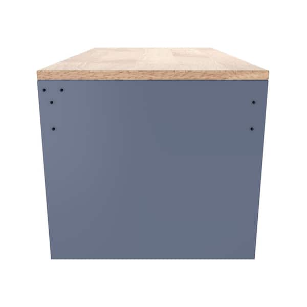 Husky Standard-Duty 46 in. W 9-Drawer Gloss Cadet Gray Mobile
