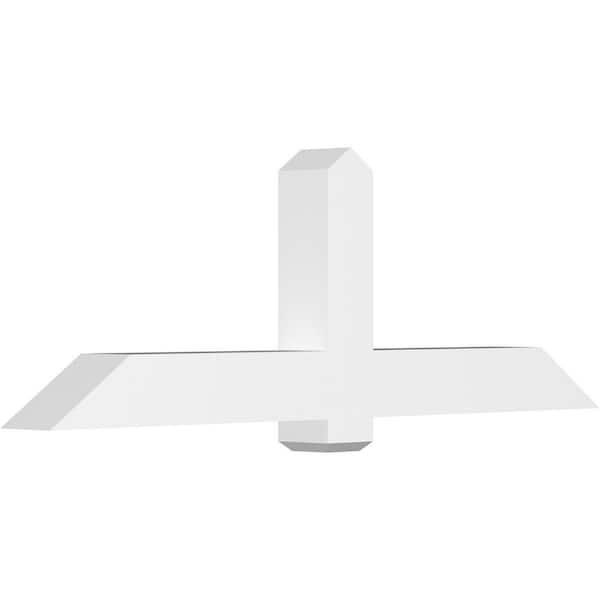 Ekena Millwork Eugene 72 in. W x 24 in. H x 6 in. D Signature Polyurethane Bracket