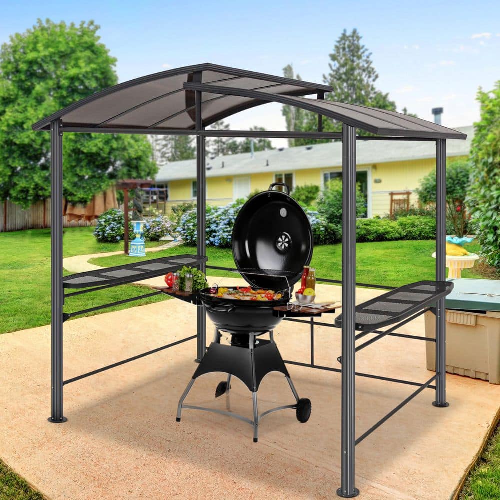 EAGLE PEAK 8 ft. x 5 ft. BBQ Grill Gazebo Outdoor Backyard