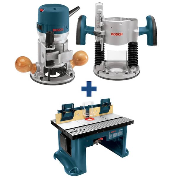 the mall Supplement Locker Bosch 12 Amp 2-1/4 HP Variable Speed Plunge and Fixed Base Corded Router  Kit with Bonus 15 Amp Corded Benchtop Router Table 1617EVSPKRA1181 - The  Home Depot