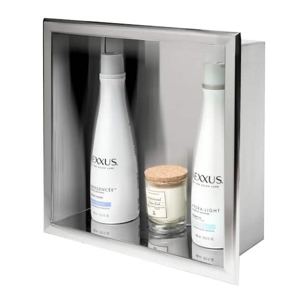 ALFI BRAND 12 in. x 12 in. x 4 in. Niche in Polished Stainless Steel