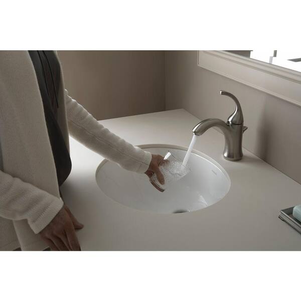 STERLING Wescott Under-Mounted Vitreous China Bathroom Sink in White with Overflow Drain STERLING Wescott Under-Mounted Vitreous China Bathroom Sink in White with Overflow Drain