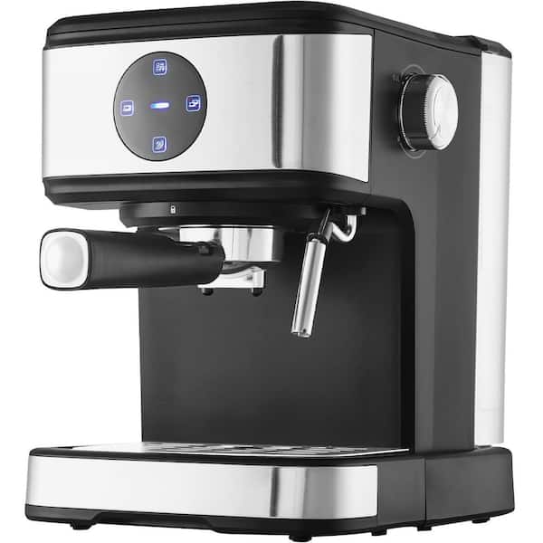 SVOPES 15 Bar, 15 Cups, Espresso Machine, Black, with Milk Frother Steam Wand, Semi-Automatic Cappuccino Latte Maker