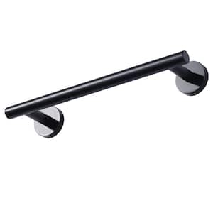 12 in. Wall Mounted Towel Bar Hardware Accessory in Matte Black