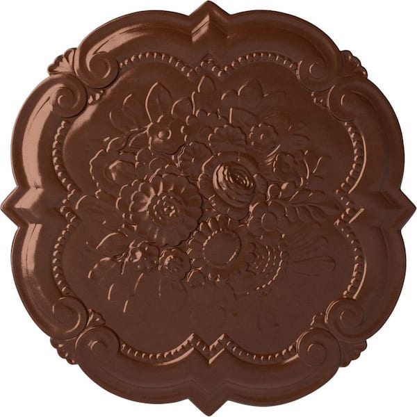Ekena Millwork 24-3/8 in. x 1 in. Victorian Urethane Ceiling, Copper Penny