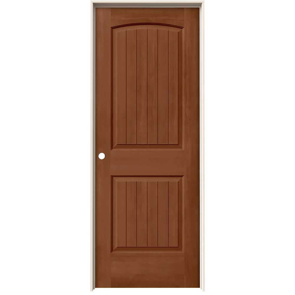 24 in. x 80 in. Santa Fe Hazelnut Stain Right-Hand Molded Composite Single Prehung Interior Door price history on PriceWatchPro