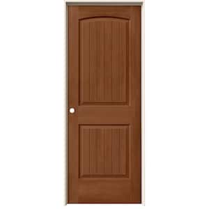 30 in. x 80 in. Santa Fe Hazelnut Stain Right-Hand Molded Composite Single Prehung Interior Door