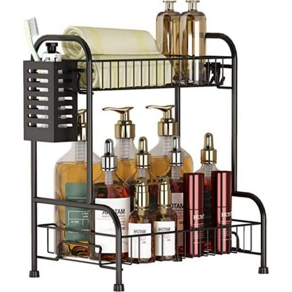 Dyiom Bathroom Organizer Countertop Counter 2-Tier Kitchen Corner Counter  Shelf Separable for Multiple Use B0BBH2G6D5 - The Home Depot
