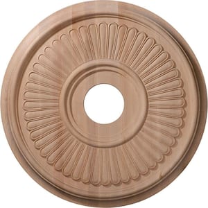 20 in. Unfinished Cherry Carved Berkshire Ceiling Medallion