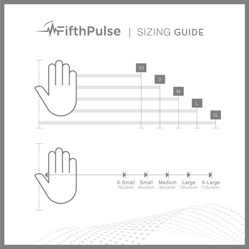 Large Nitrile Exam Latex Free and Powder Free THICKER Gloves - (4 mil) in Black - Box of 50