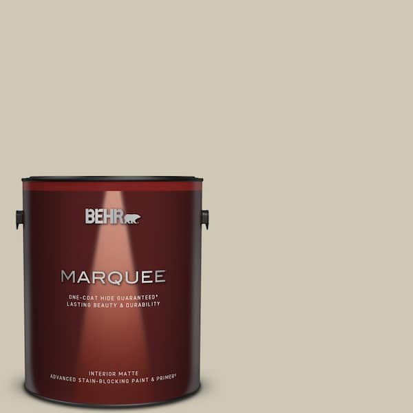 BEHR MARQUEE 1 gal. #PPU8-16 Coliseum Marble One-Coat Hide Matte Interior Paint & Primer