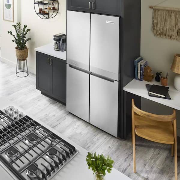 KitchenAid 19.4 cu. ft. 36 in. W Counter-Depth 4-Door Refrigerator