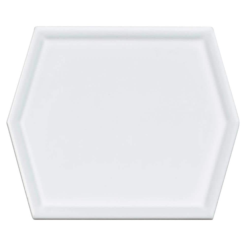 Chantelle Ulysse 5 in. x 6 in. Glossy Hexagon Ceramic Wall Tile (4.46 sq. f