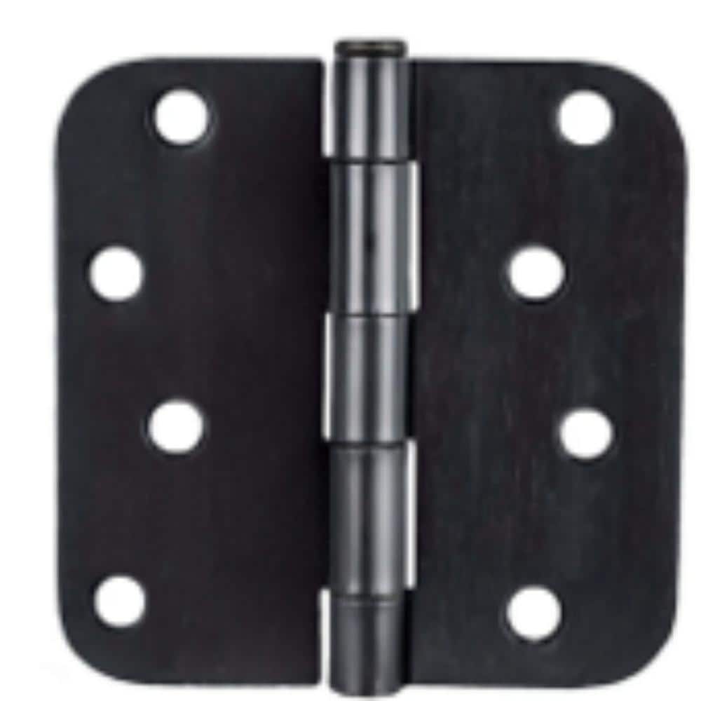 4 in. x 4 in. Matte Black Full Mortise Residential 5/8 in. Radius Standard Door Hinge with Removable Pin - (Set of 12) price history on PriceWatchPro