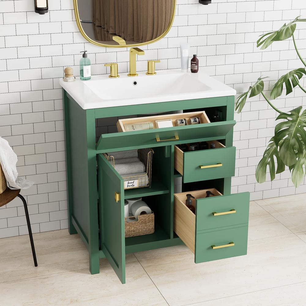 Nestfair 30 in. W x 18.3 in. D x 33.6 in. H Single Sink Nestfair 30 in. W x 18.3 in. D x 33.6 in. H Single Sink