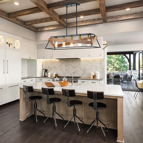 Modern farmhouse store island pendants