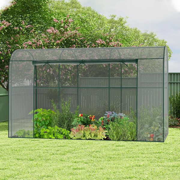 ABORON Crop Cage for Garden Plant 9.9 x 3.3 x 6 ft. Wind-Resistant