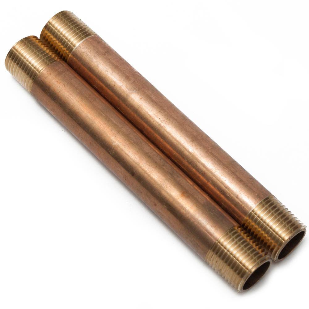3/4 in. x 6 in. MIP Brass Nipple Fitting (2-Pack) price history on PriceWatchPro