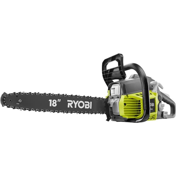 RYOBI 18 in. 38cc 2-Cycle Gas Chainsaw with Heavy-Duty Case RY3818 