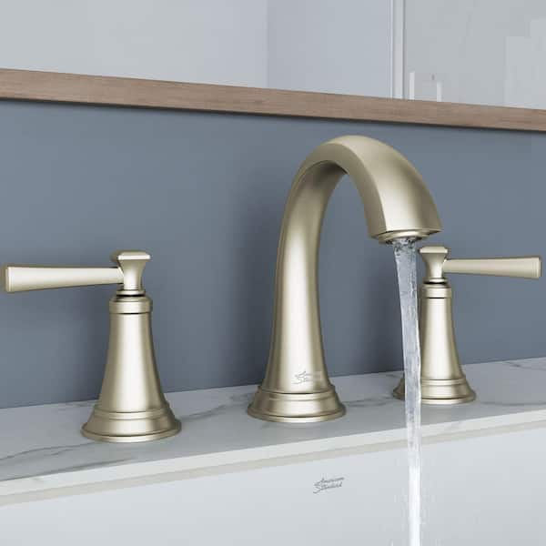 Rumson 8 in. Widespread Double Handle Bathroom Faucet in Brushed Nickel (2-Pack)
