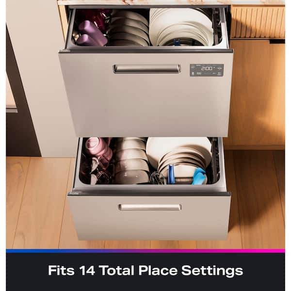 GE Profile 24 Front Control Double Drawer Dishwasher in