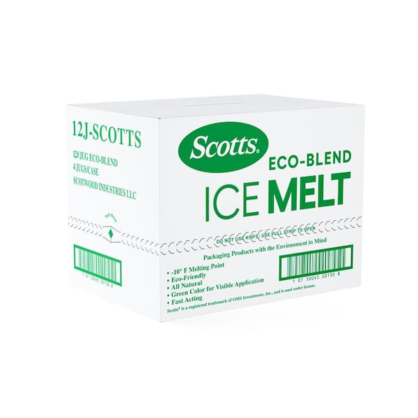 Scotts 12 lbs. Eco-Blend Ice Melt Jug Case (4 Jugs)