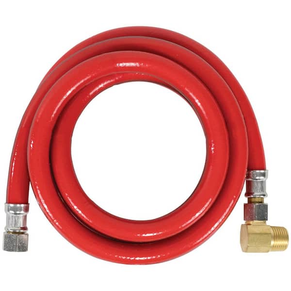 CERTIFIED APPLIANCE ACCESSORIES 6 ft. PVC Dishwasher Connector with Elbow Red