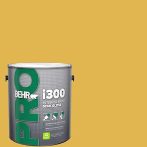 1 gal. #360D-6 Yellow Gold Semi-Gloss Interior Paint