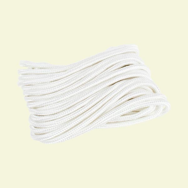 1/4 in. x 50 ft. White Polypropylene Diamond Braid Rope